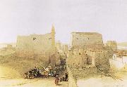 David Roberts Main Entrance to the Temple at Luxor oil painting picture wholesale